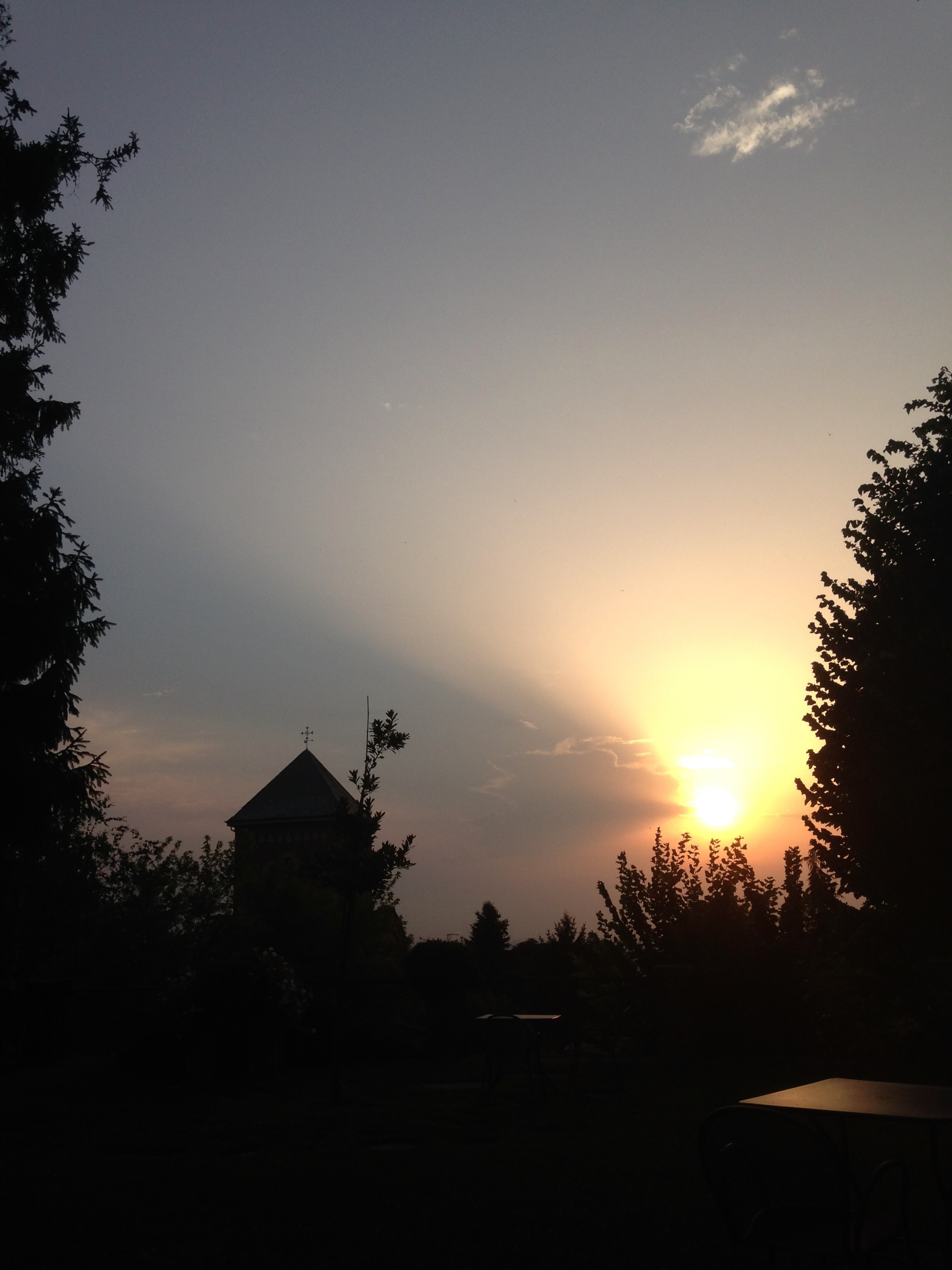 Piemonte Langhe sunset view near Dogliani